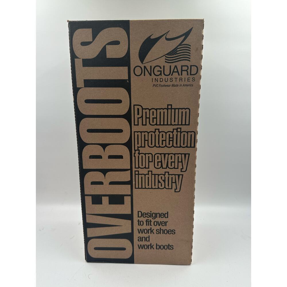 Onguard Industries 86010 Black Size Large 4" PVC Overshoe Overboots New